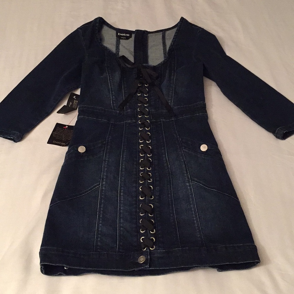 Beautiful Denim Dress from bebe NWT 💙